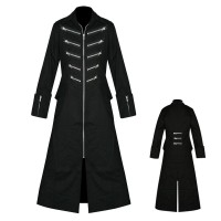 Living Dead Zipper Gothic Trench Coat Living Dead Zipper Gothic Trench Coat